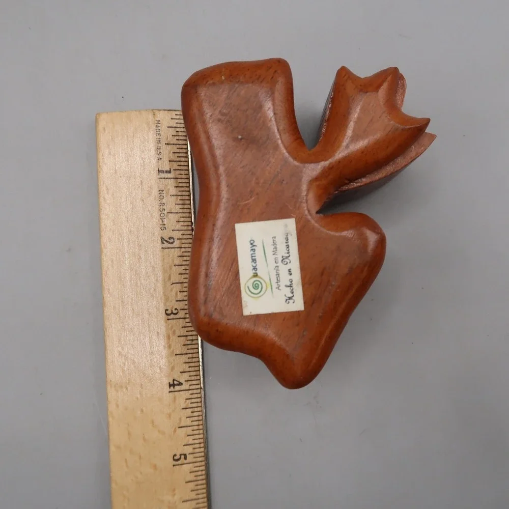 Wooden Puzzle Box Frog Shaped Trinket Box Hidden Secret Compartment Gift
